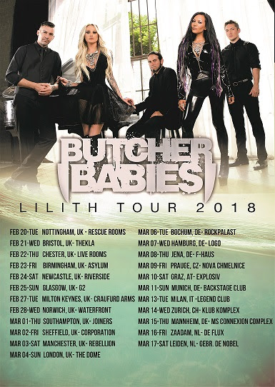 Butcher Babies European Tour 2018