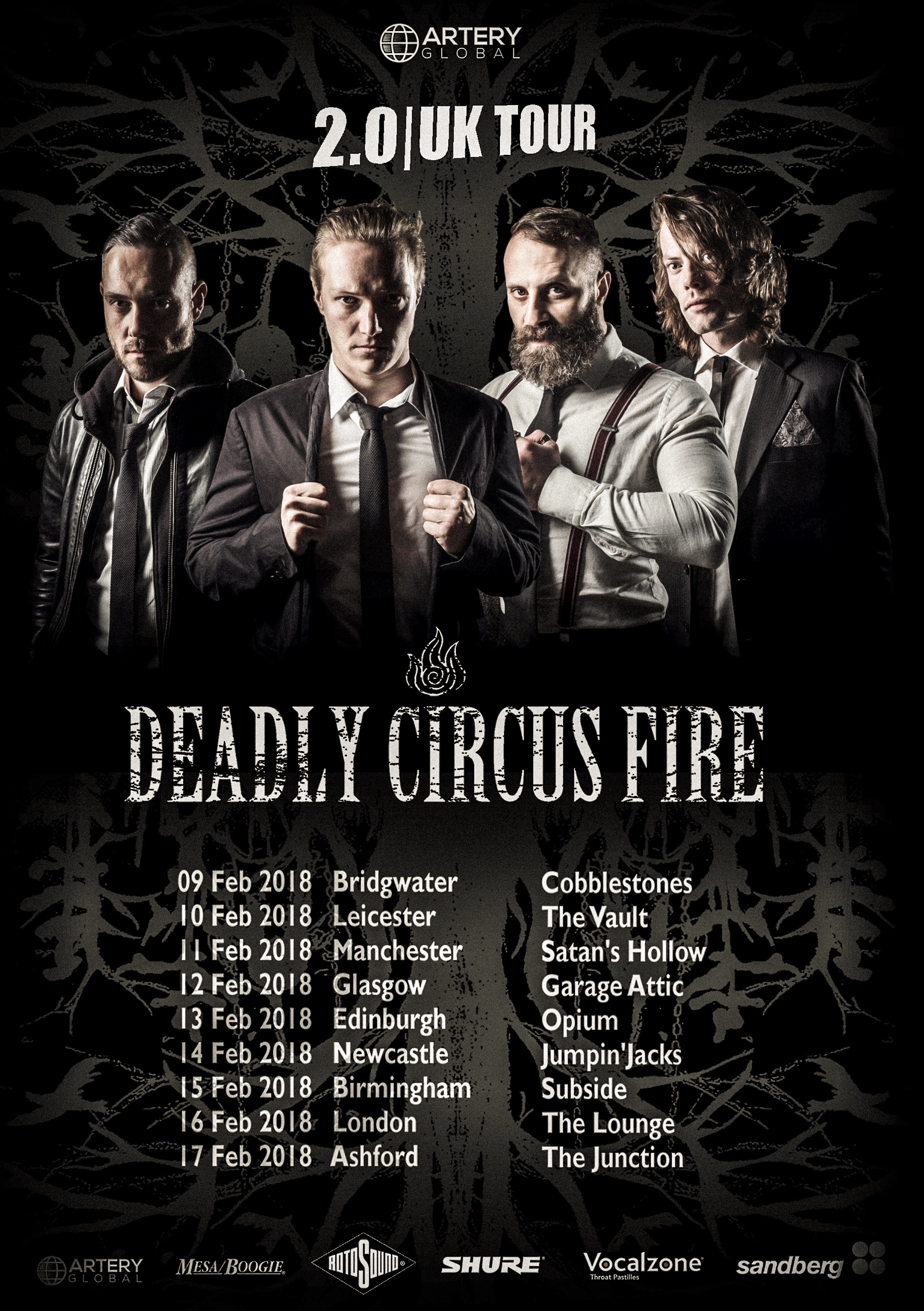 Deadly Circus Fire 2018 UK Tour