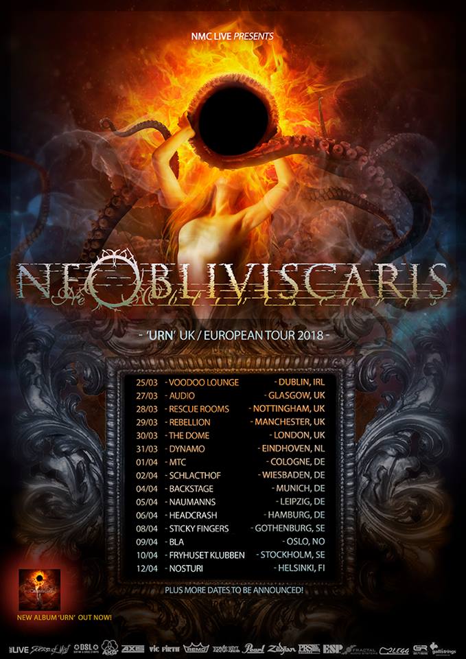 Ne Obliviscaris Eu Tour 2018