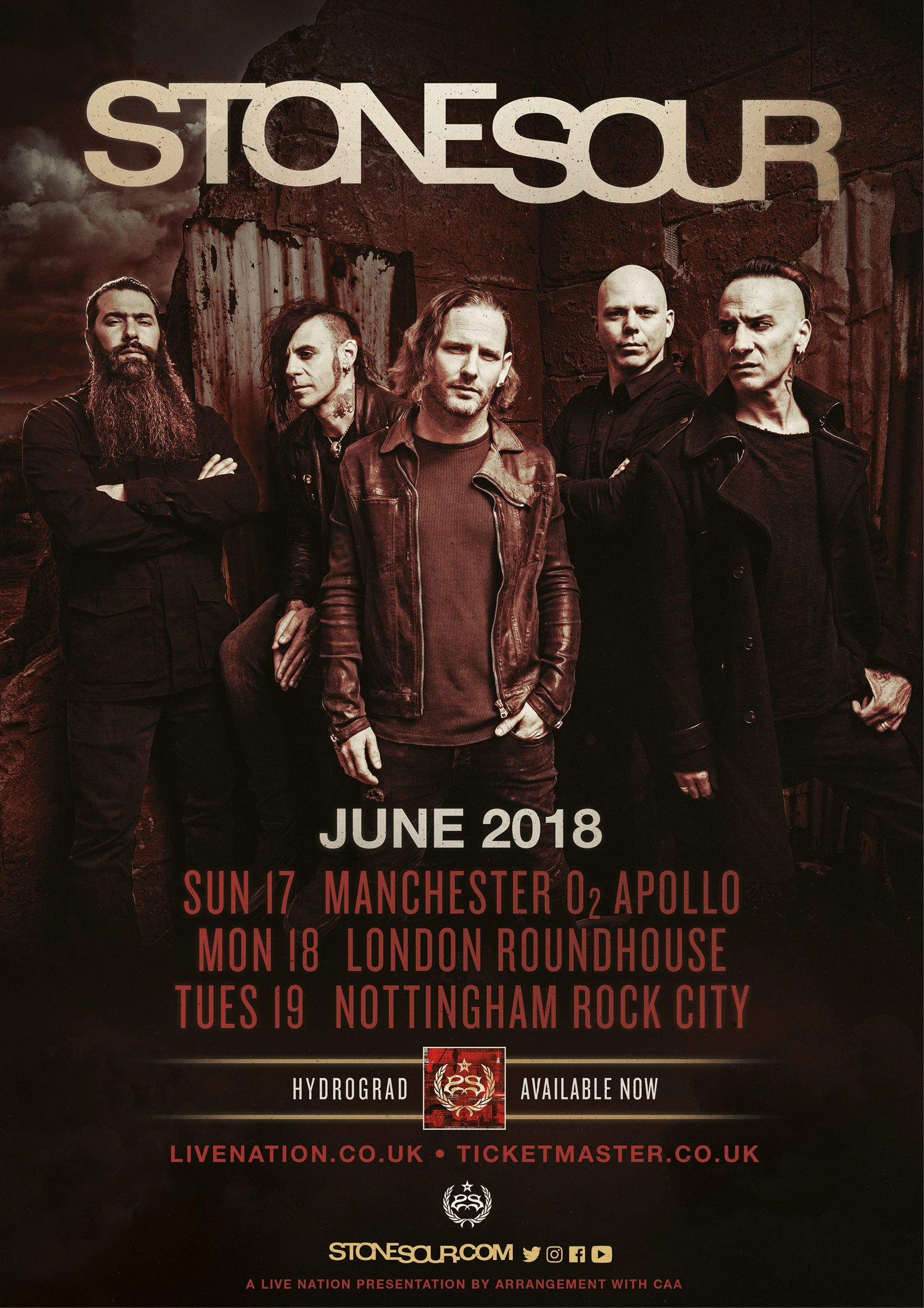 Stone Sour UK Tour 2018