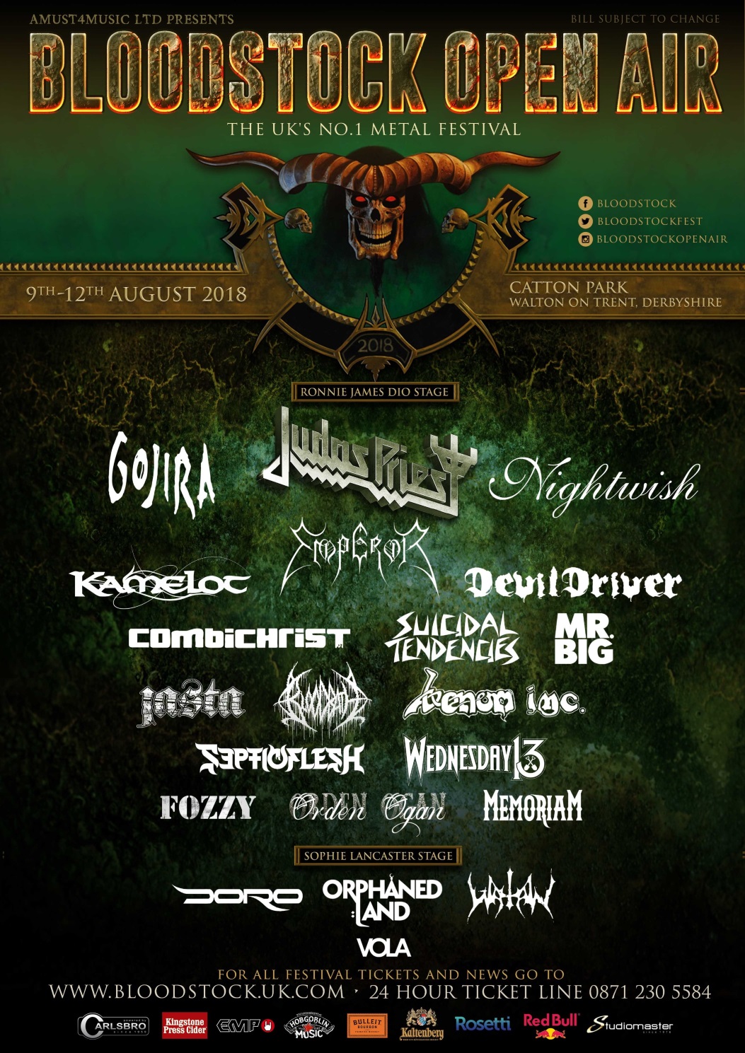 Bloodstock Festival 2018 - 9 January