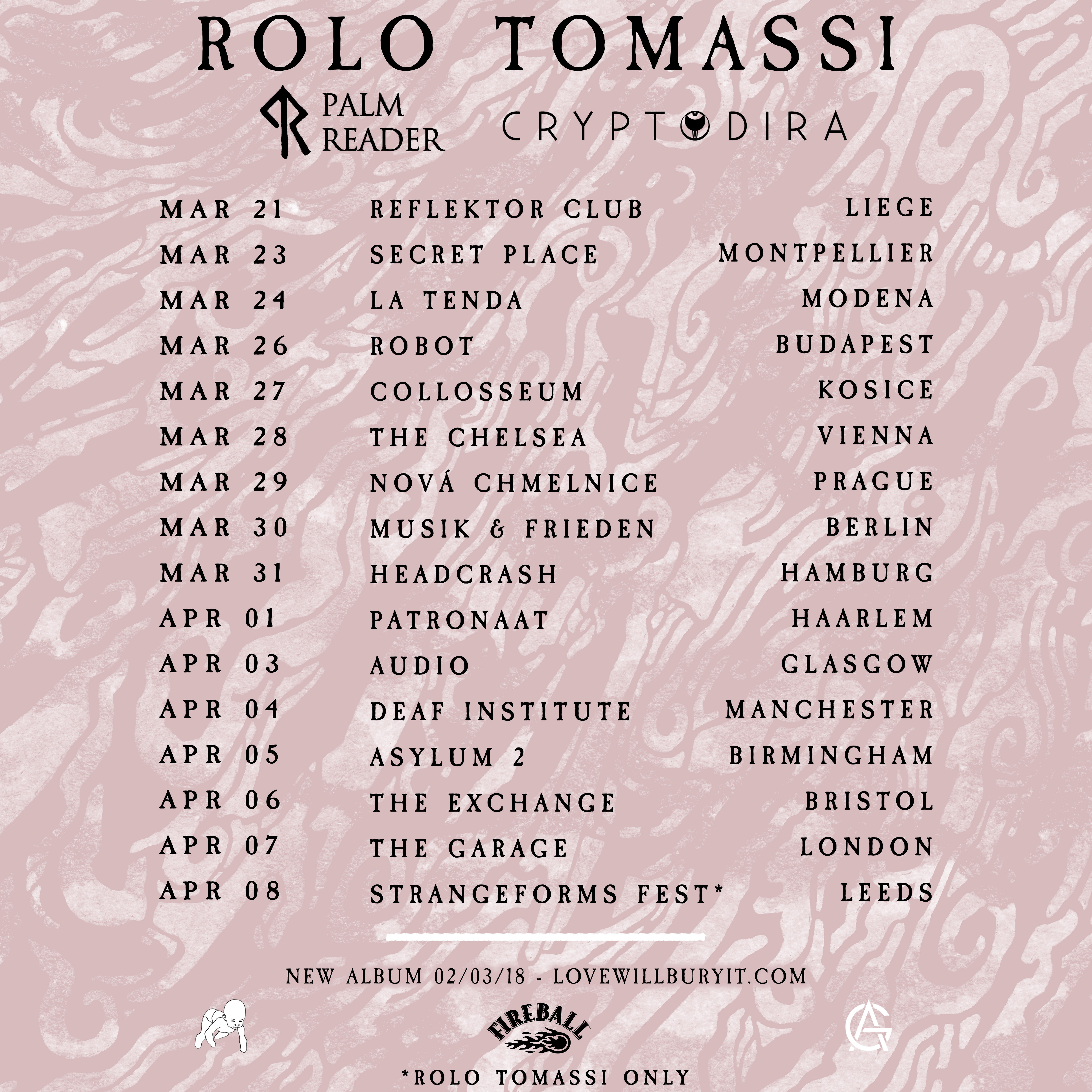 Rolo Tomassi UK Tour 2018