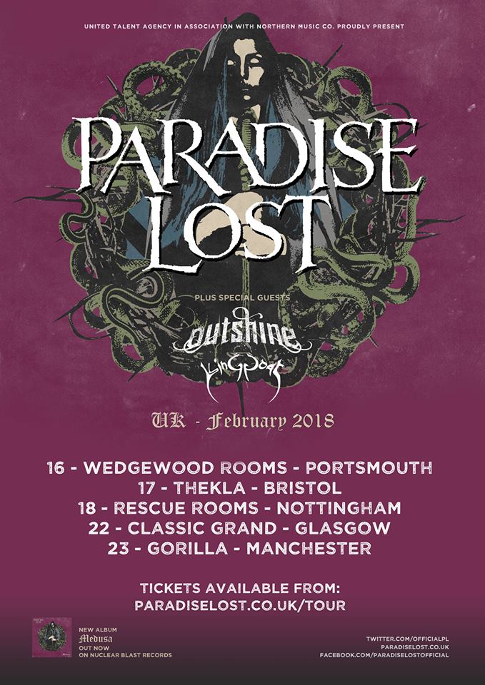 Paradise Lost UK Tour 2018