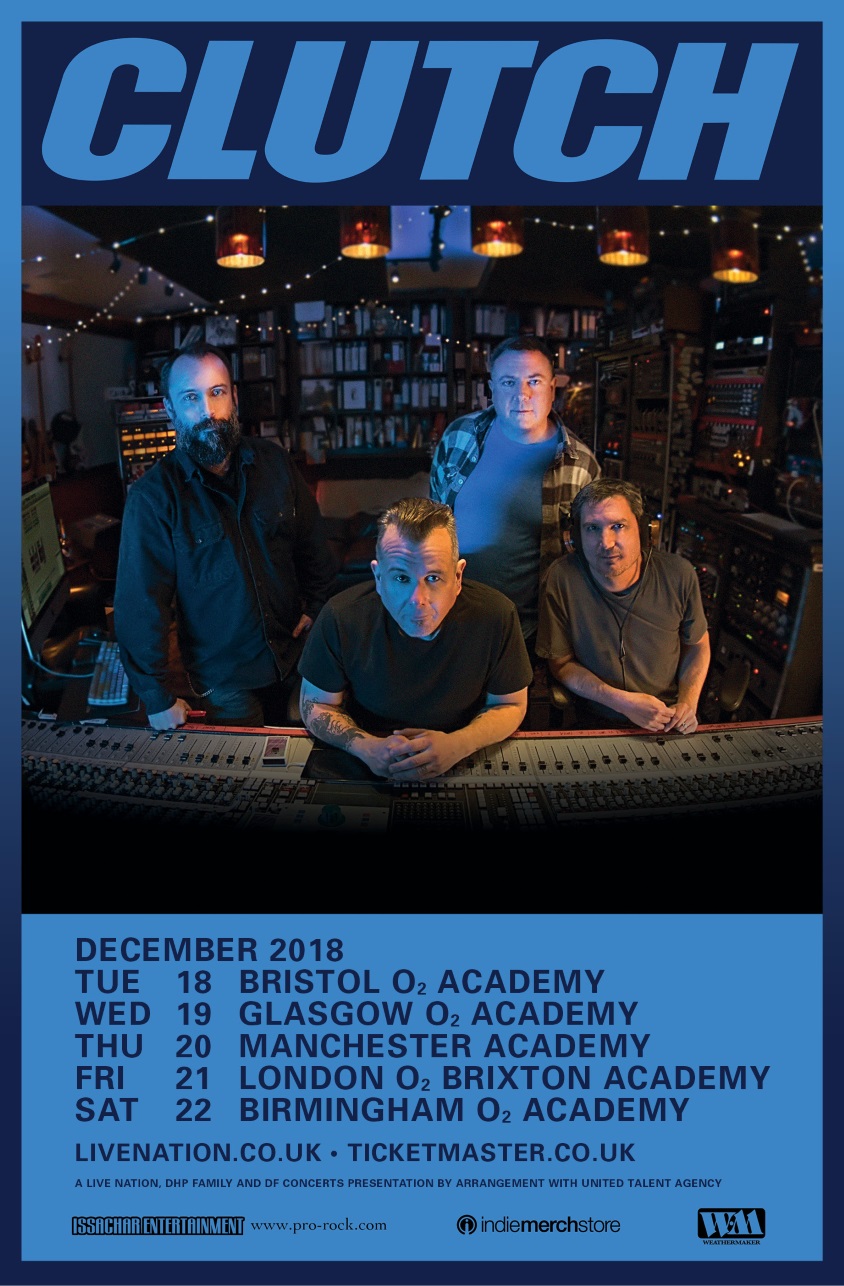 Clutch UK Tour 2018