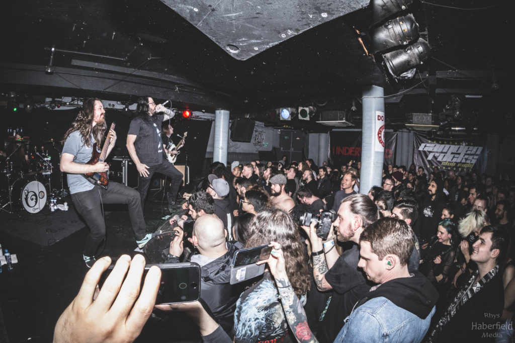 The Faceless live @ The Underworld, London. Photo Credit: Rhys Haberfield Media