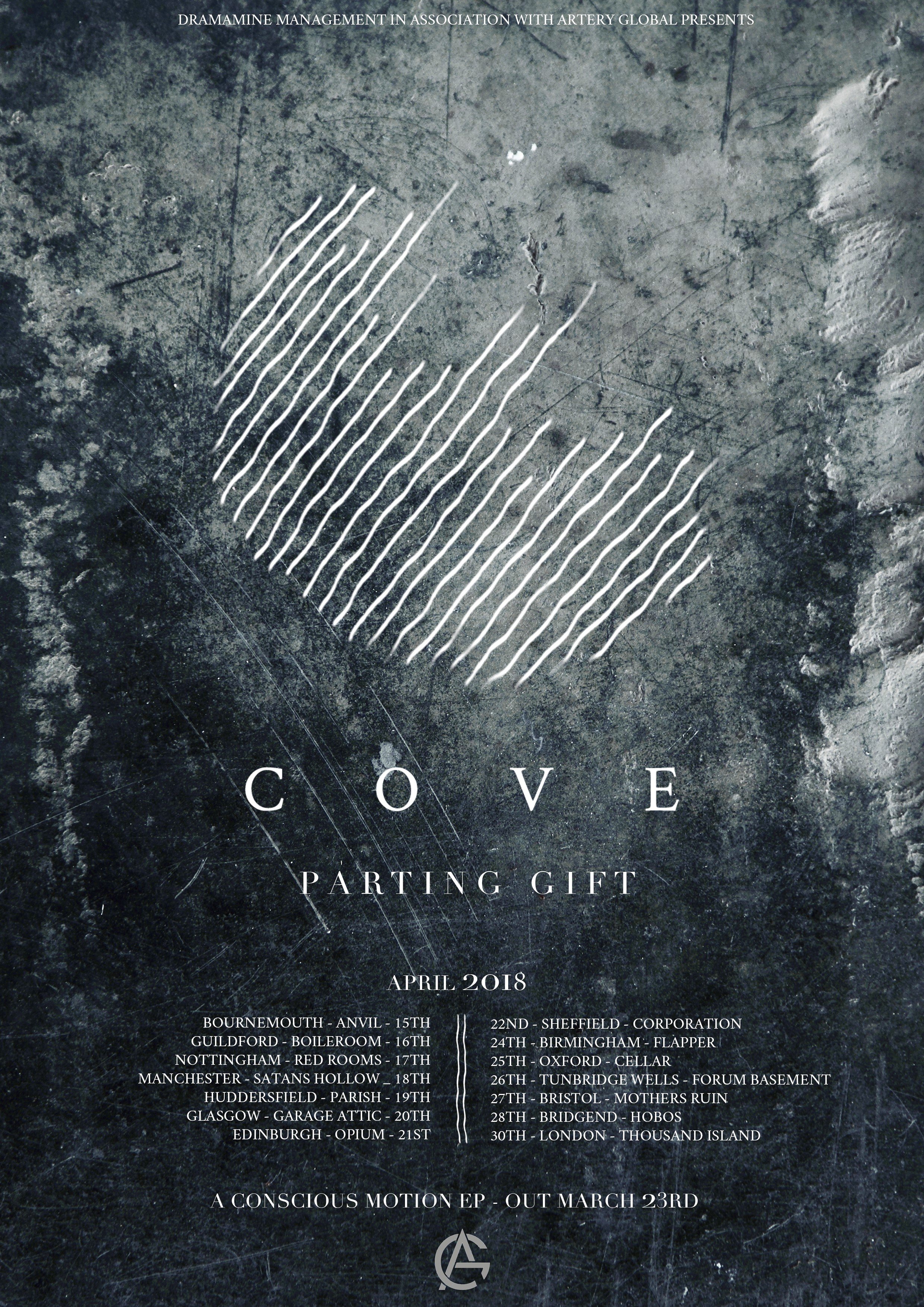 Cove UK tour 2018