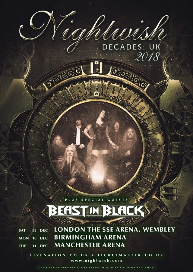 Nightwish UK tour 2018