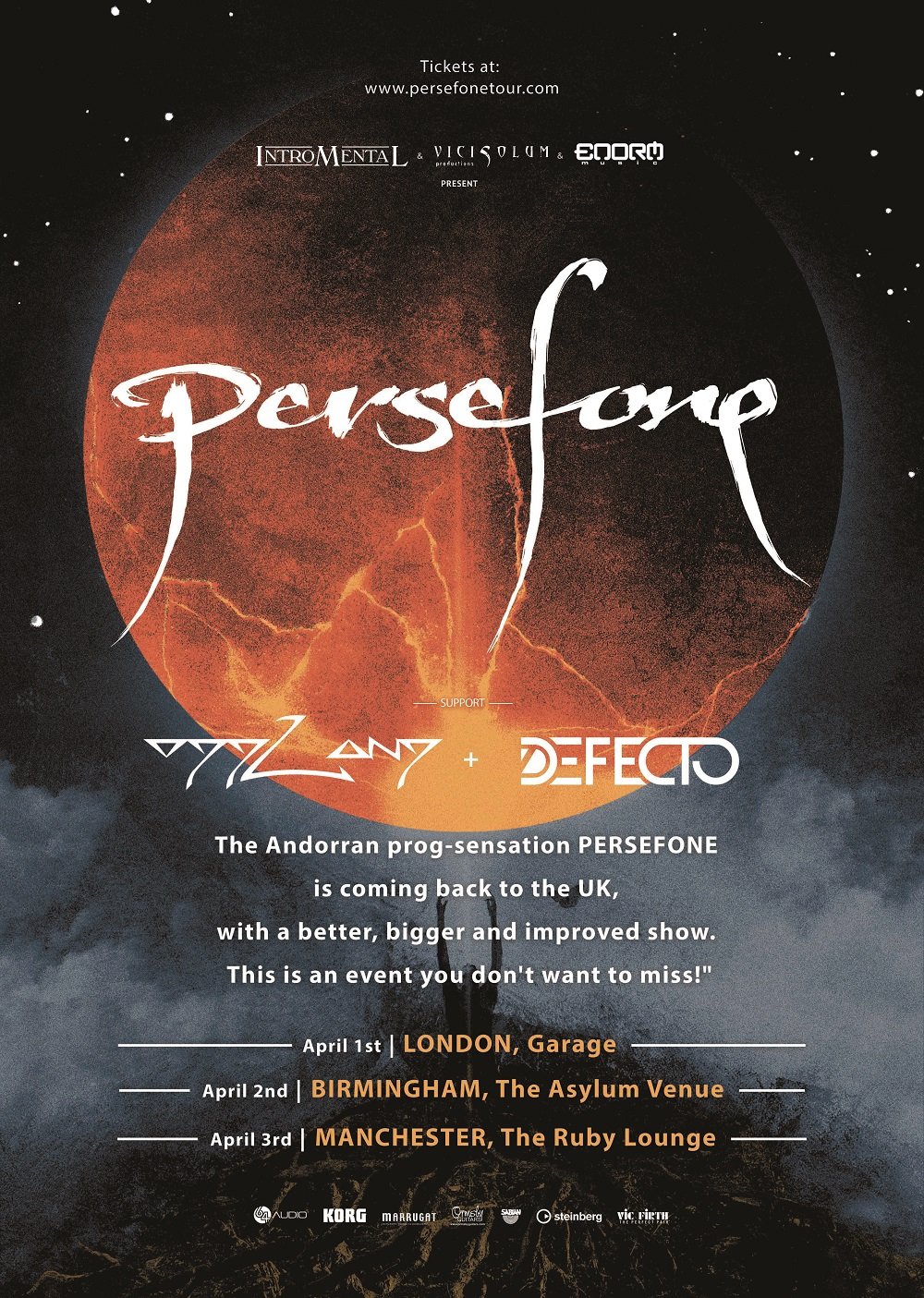 Persefone UK Tour 2018