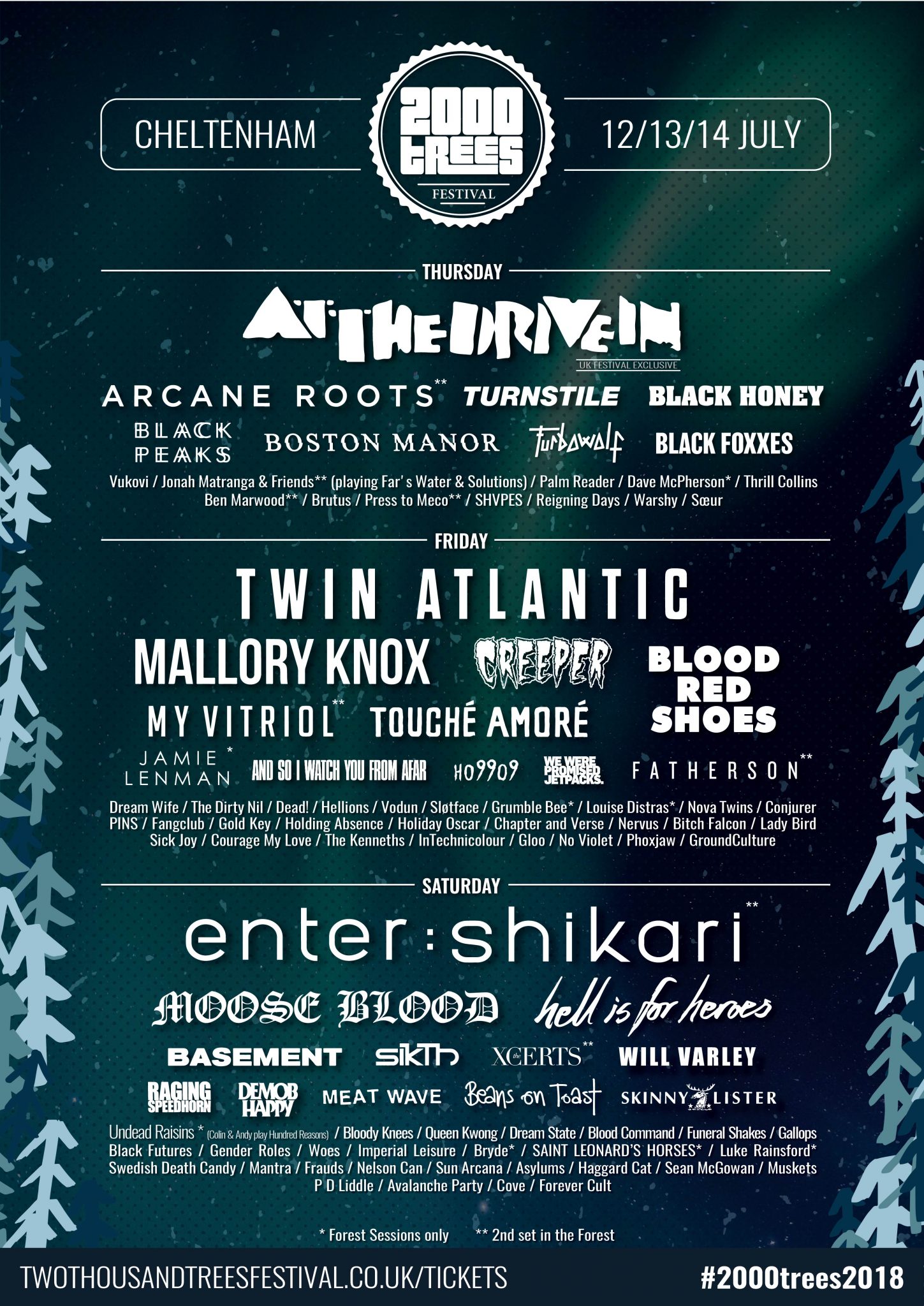 2000 Trees Festival 2018 - Final Announcement