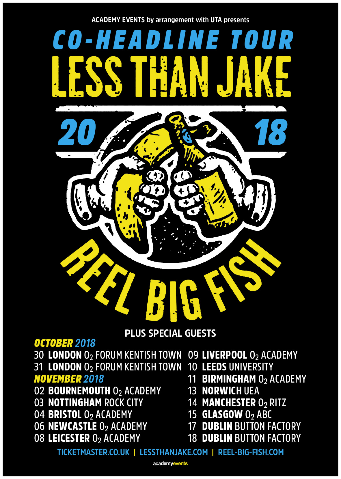 Less Than Jake UK Tour 2018