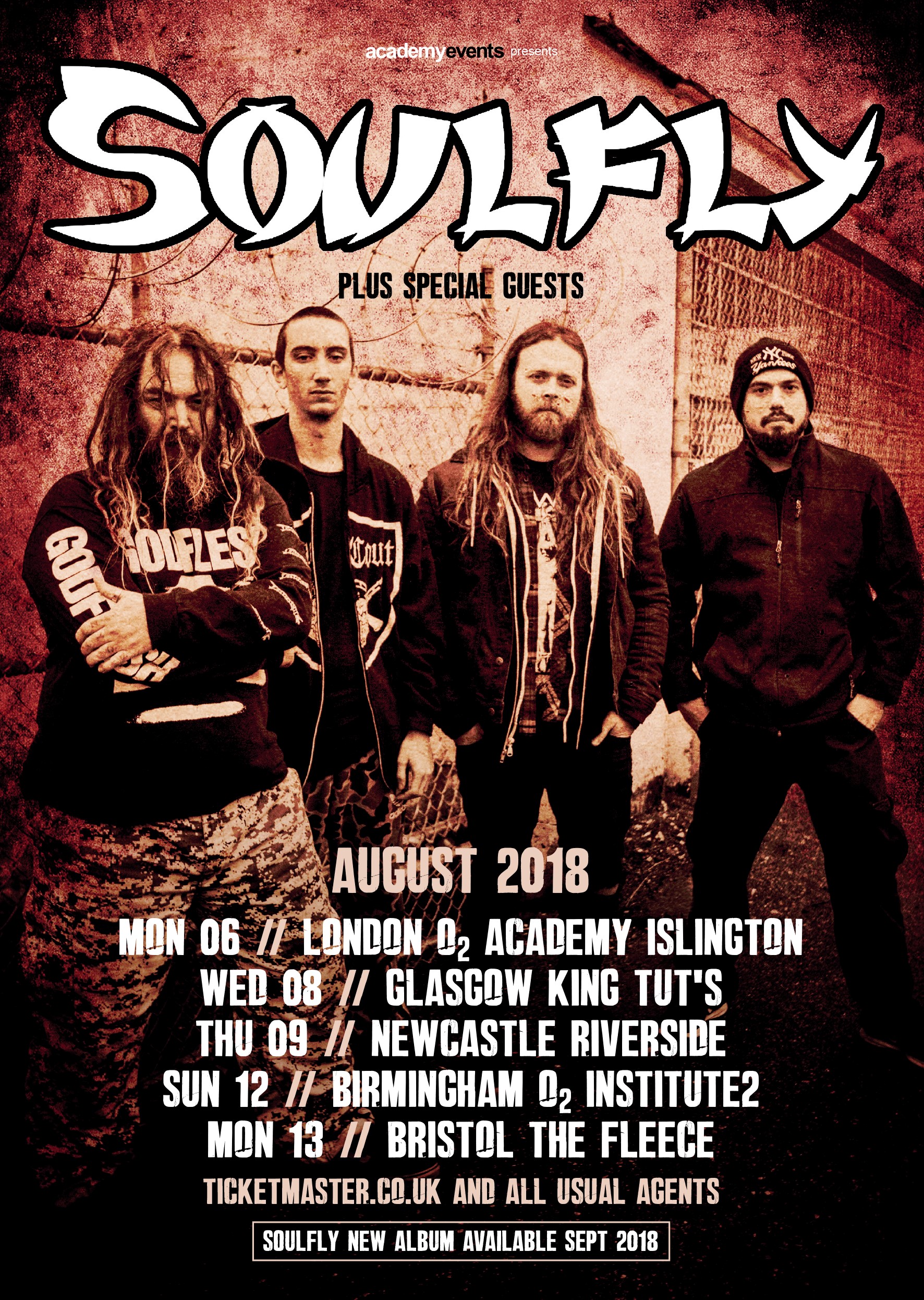 Soulfly UK Tour 2018