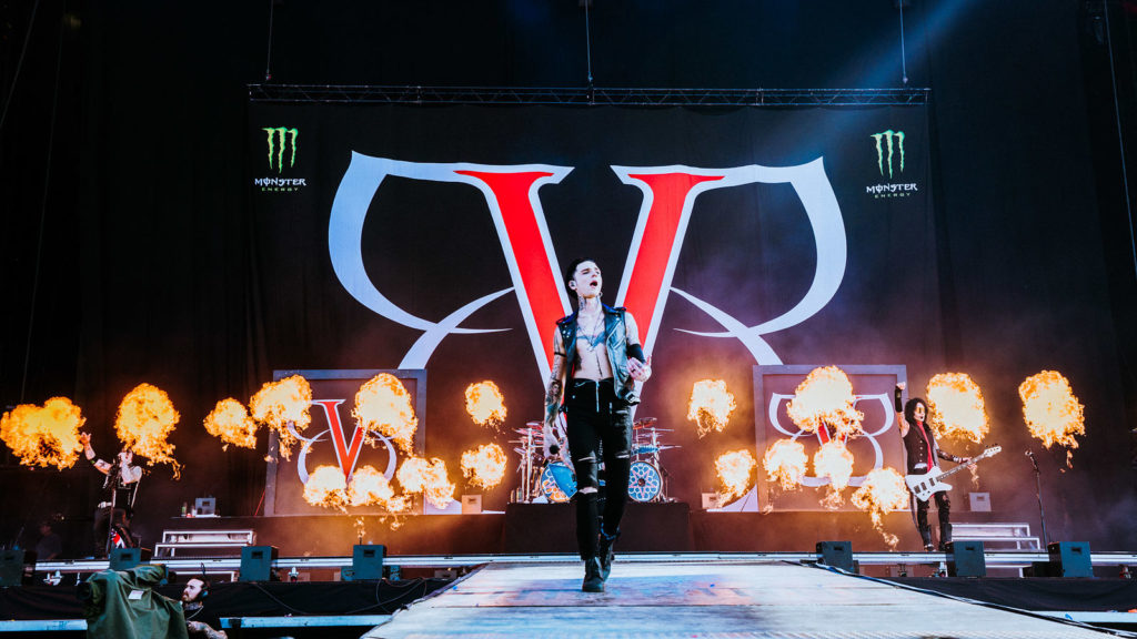 Black Veil Brides live @ Download Festival 2018. Photo Credit: Sarah Koury