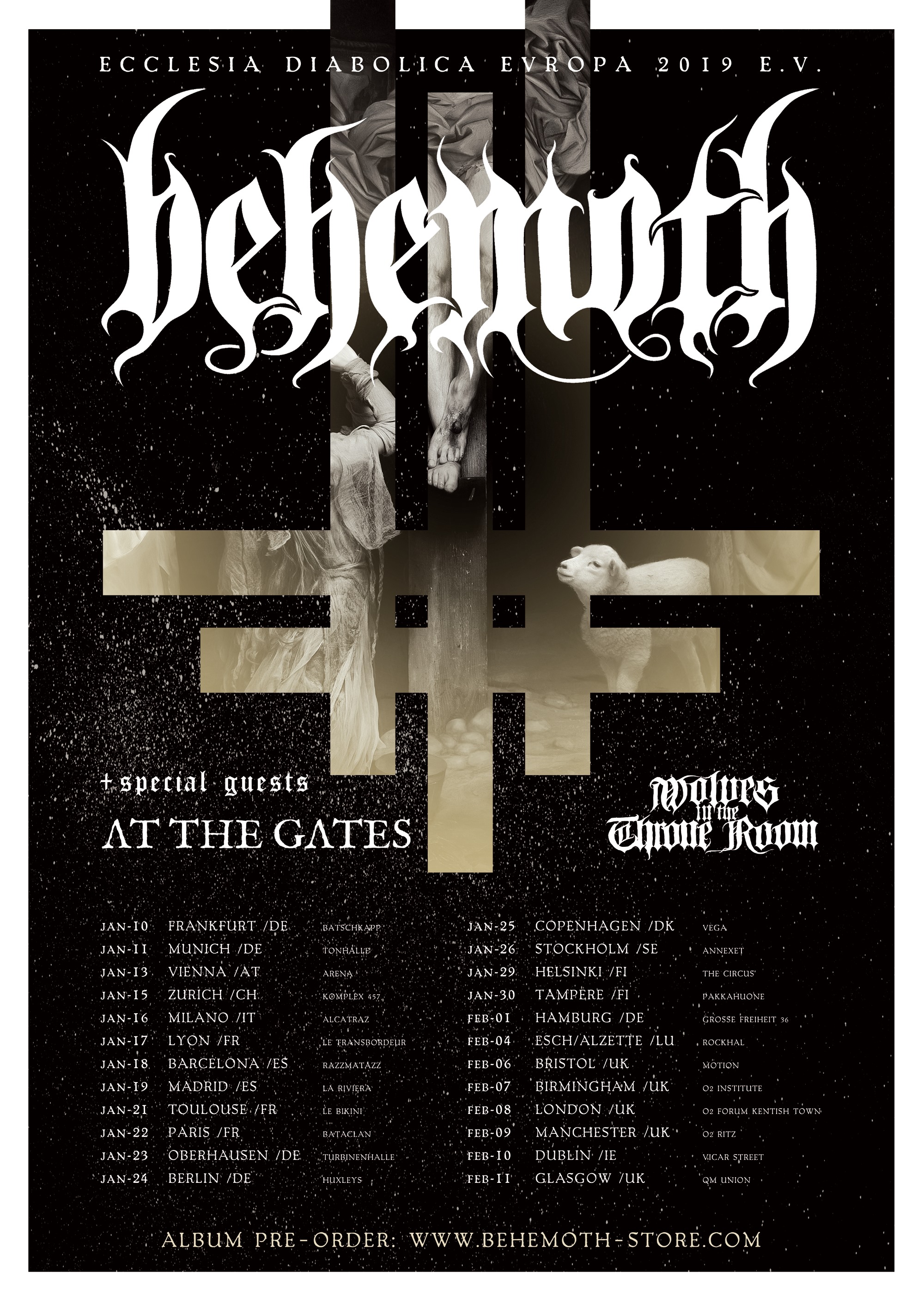 Behemoth European Tour 2019