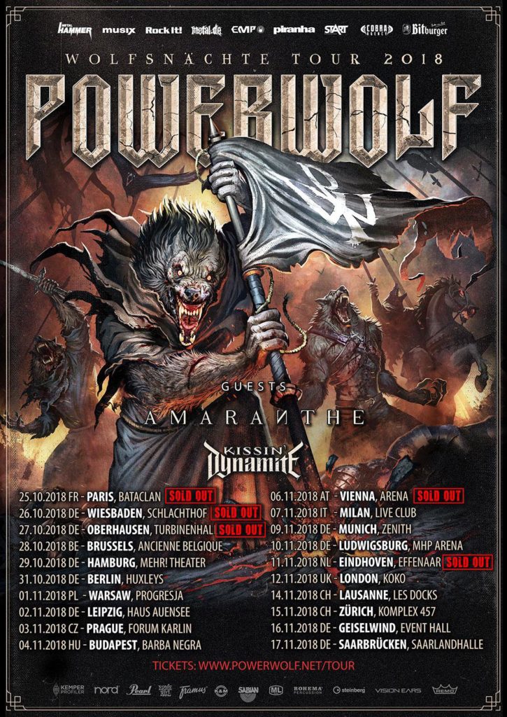 Powerwolf Tour 2018