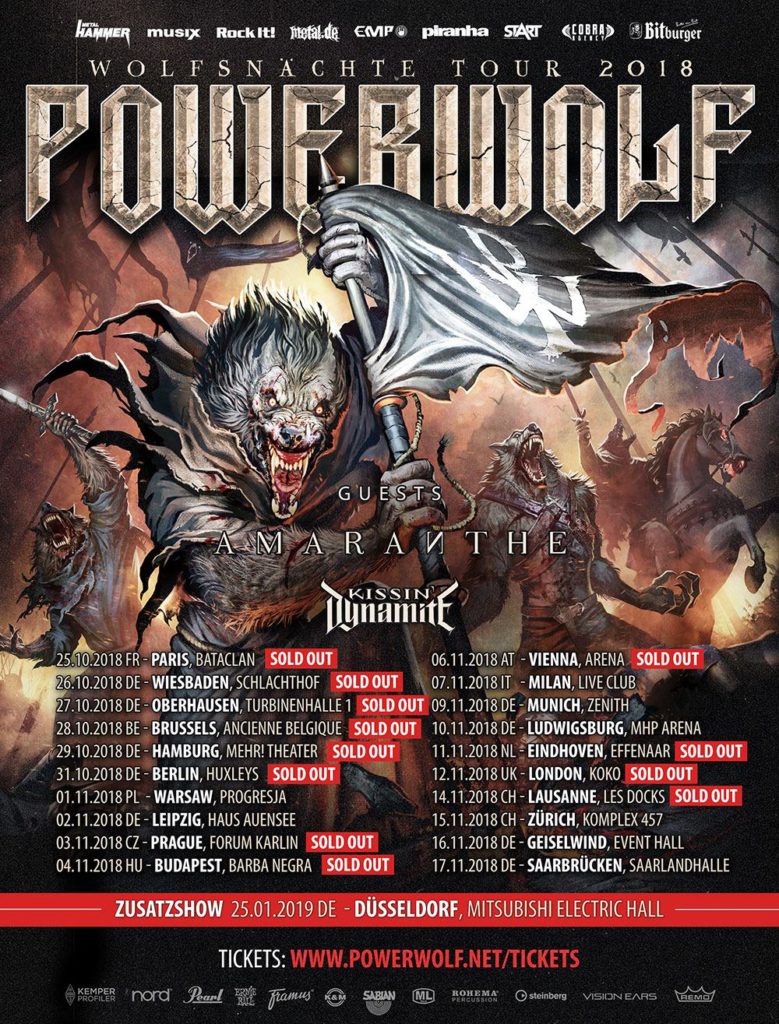 Powerwolf Tour 2018