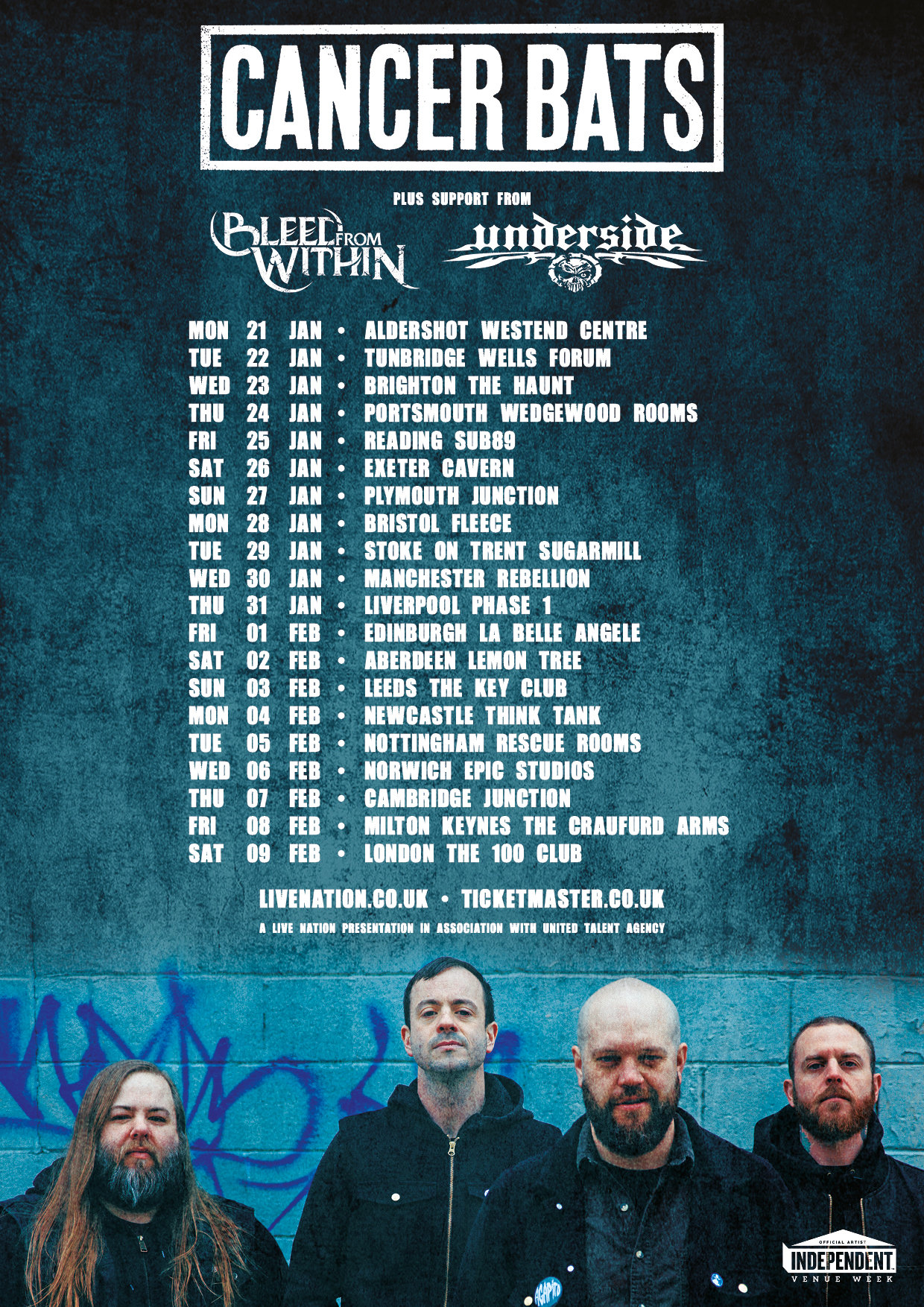 Cancer Bats UK Tour 2018