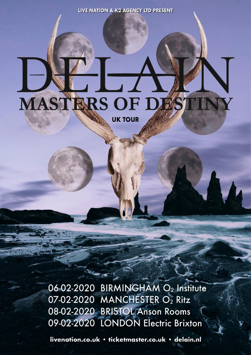 Delain Masters Of Destiny Tour 2020