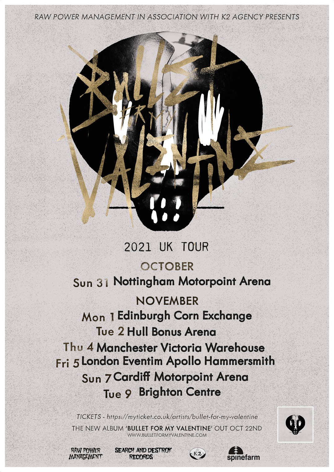 Bullet For My Valentine UK Tour 2021