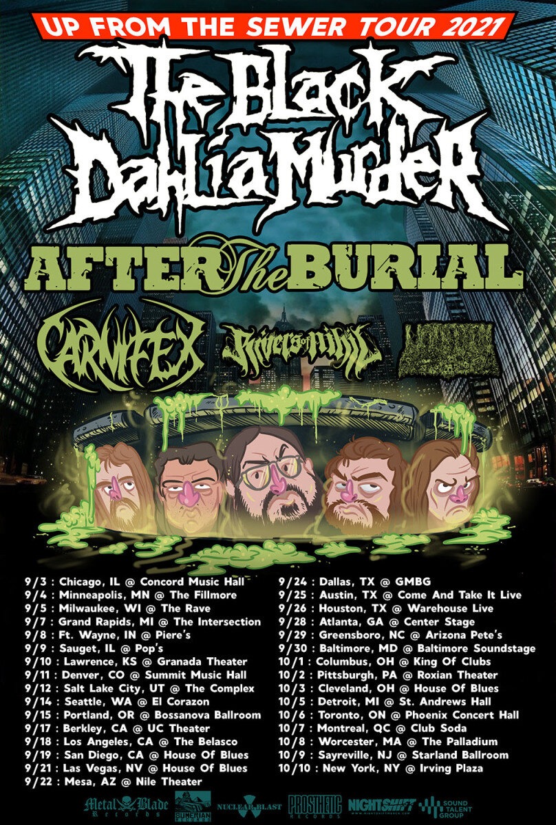 The Black Dahlia Murder North American Tour 2021