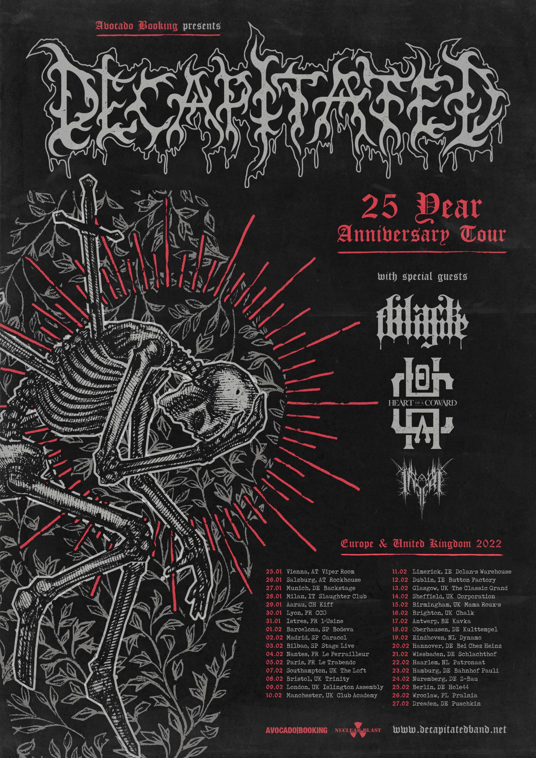 Decapitated European Tour 2022