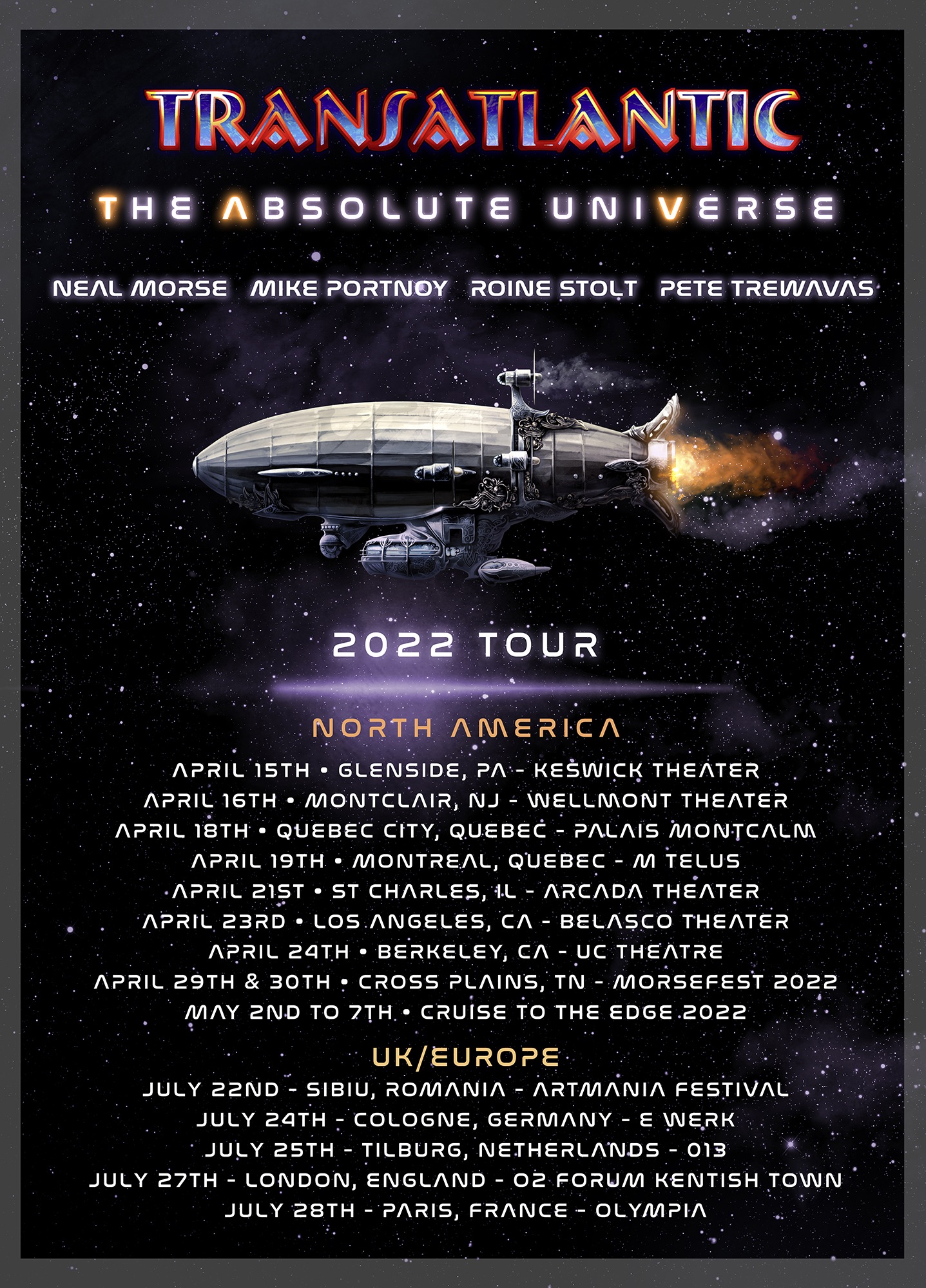 Transatlantic World Tour 2022