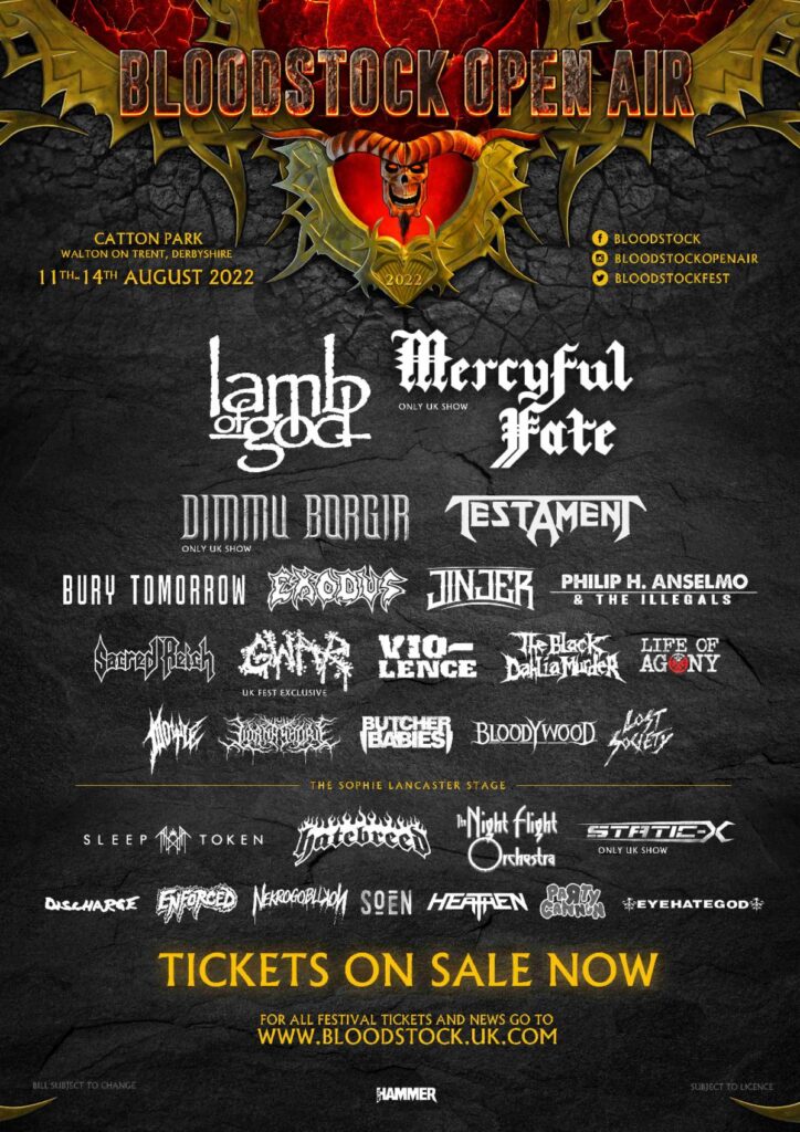 Bloodstock Festival 2022 - Announcement Sept 28