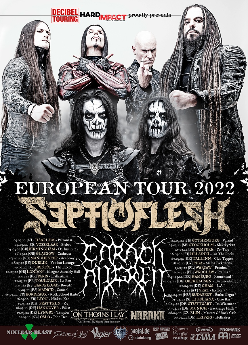 Septicflesh and Carach Angren co-headline European Tour 2022