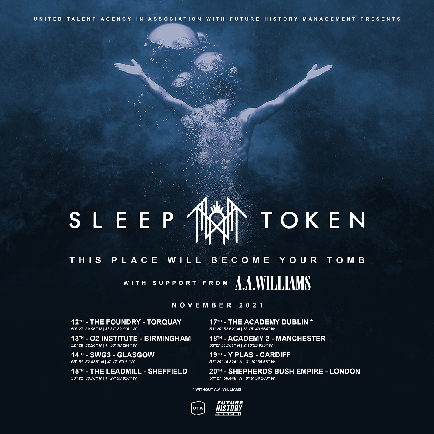 Sleep Token UK Tour 2021