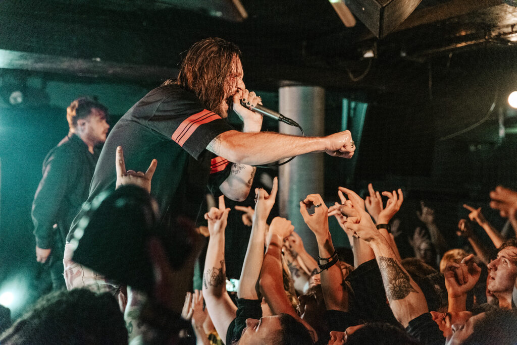 While She Sleeps live @ The Underworld, London. Photo Credit: Karolina Janikunaite