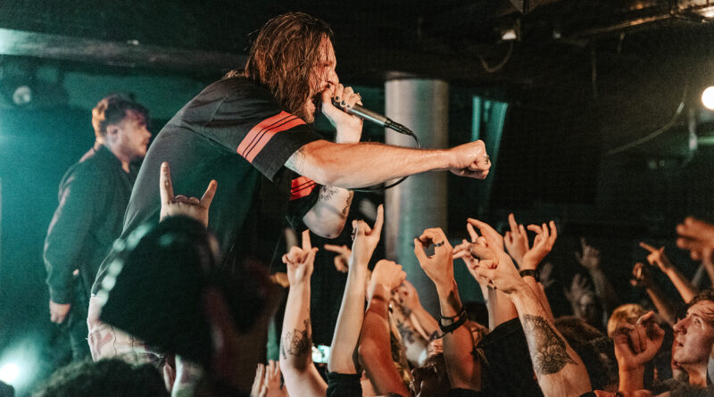 While She Sleeps live @ The Underworld, London. Photo Credit: Karolina Janikunaite