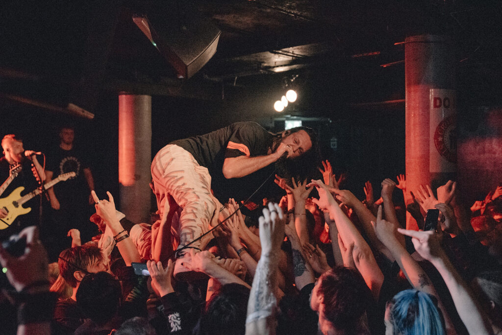 While She Sleeps live @ The Underworld, London. Photo Credit: Karolina Janikunaite