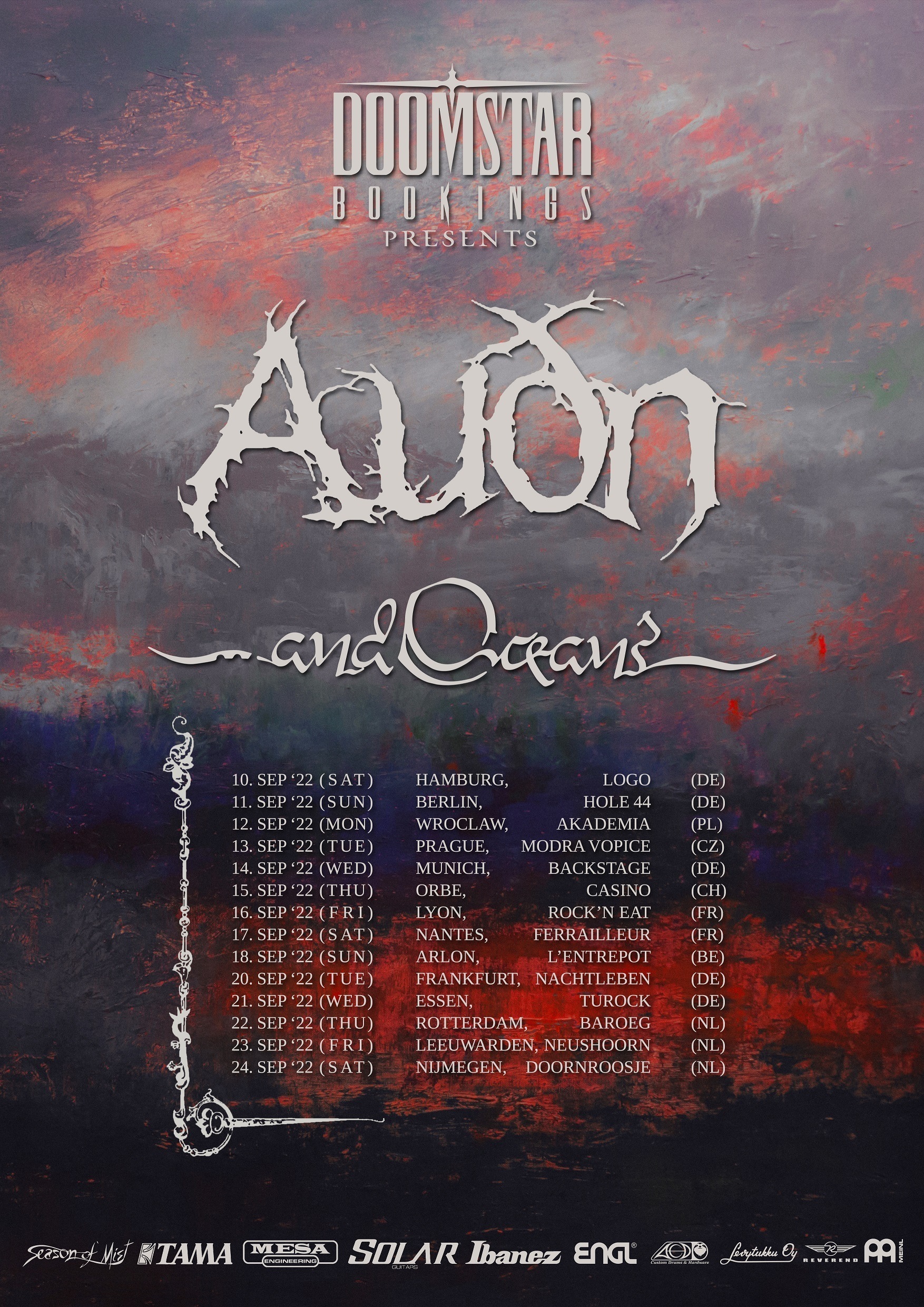 Auðn and And Oceans co-headline European Tour 2022