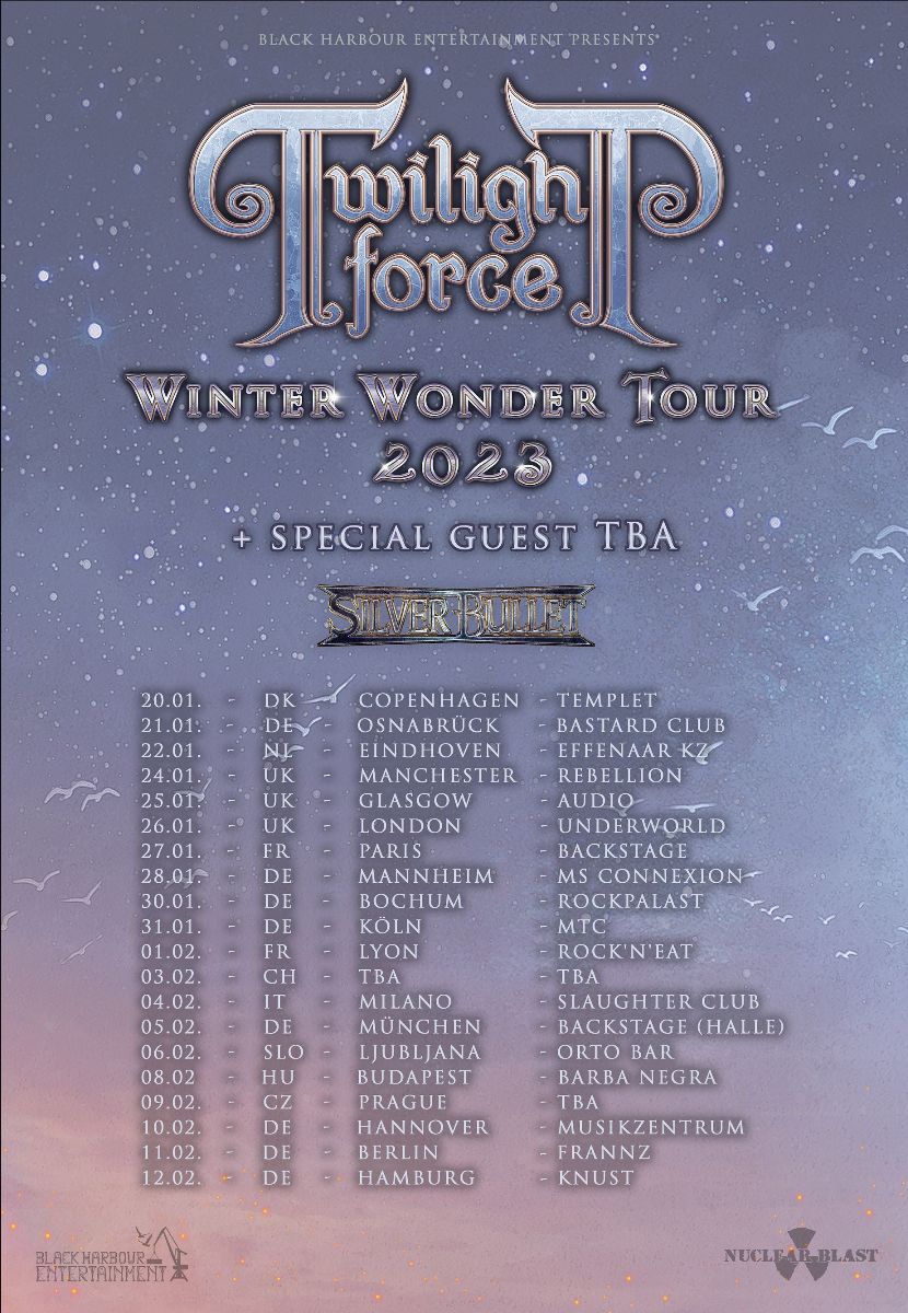 Twilight Force Rescheduled European Tour 2023