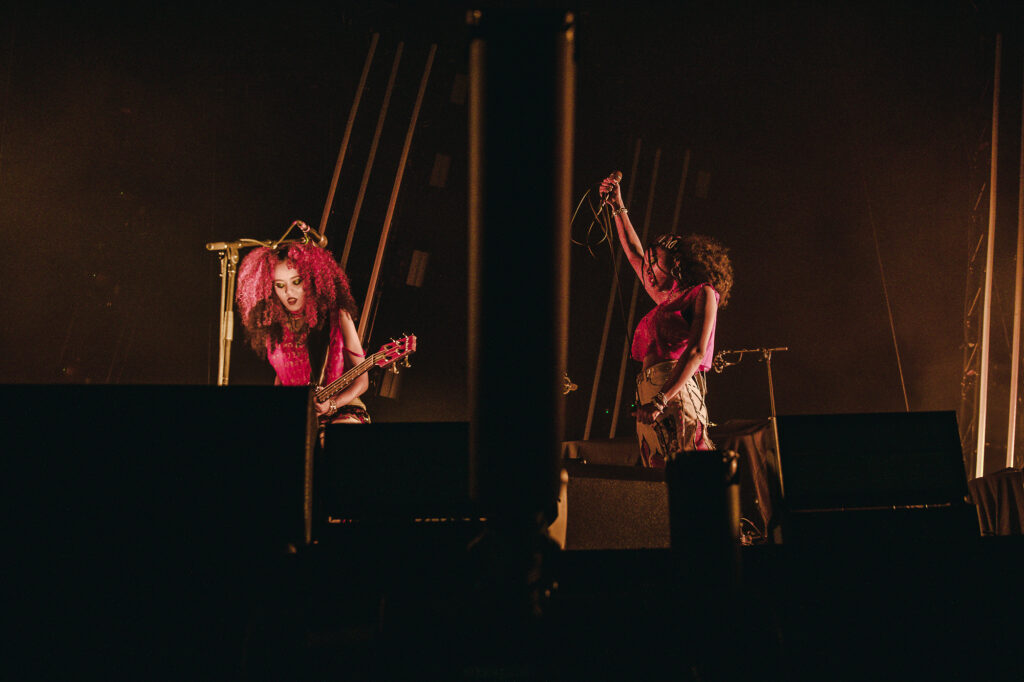 Nova Twins live @ Alexandra Palace, London. Photo Credit: Dev Place Photos