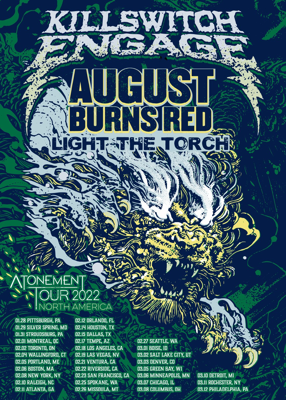 Killswitch Engage North American Tour 2022