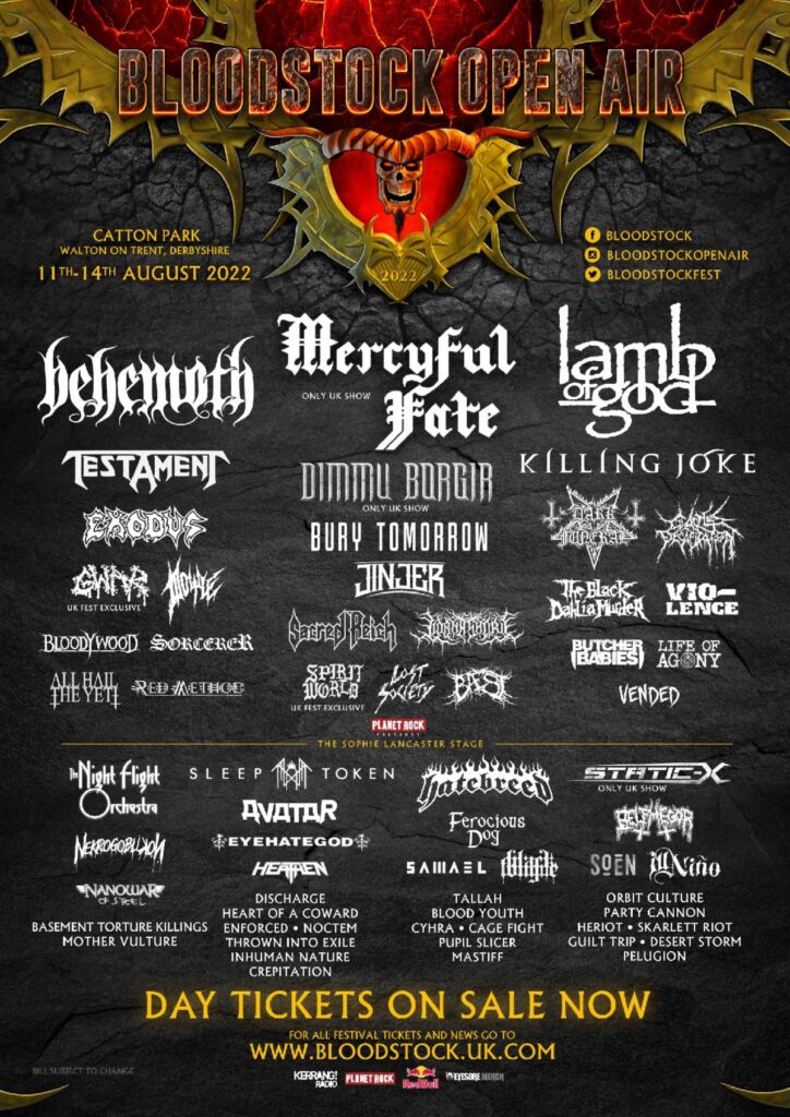 Bloodstock Festival 2022 - Announcement Feb 24