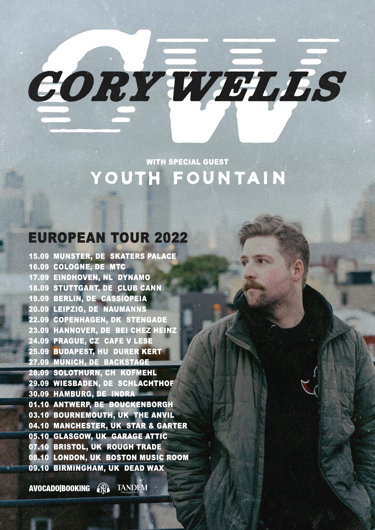 Cory Wells European Tour 2022