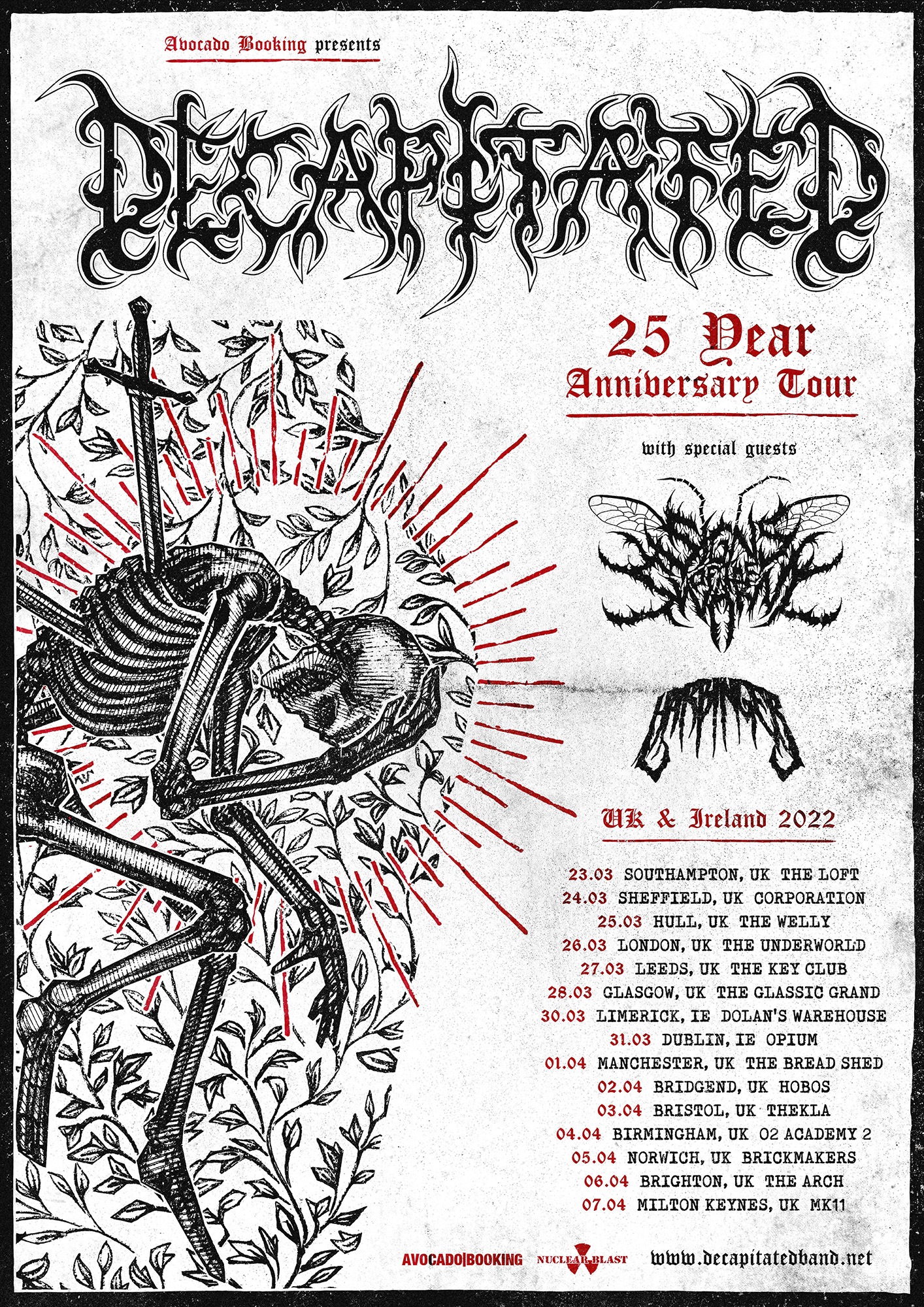 Decapitated UK Tour 2022