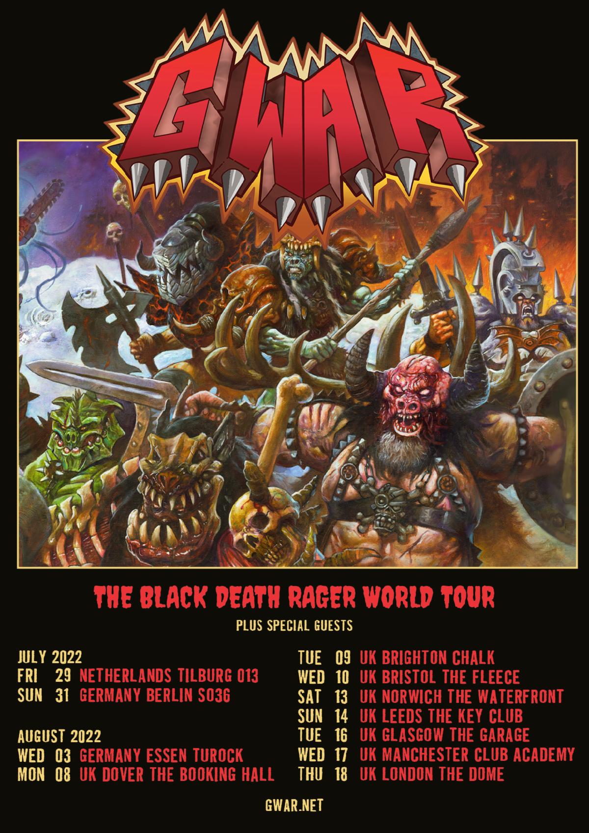 GWAR European Tour 2022