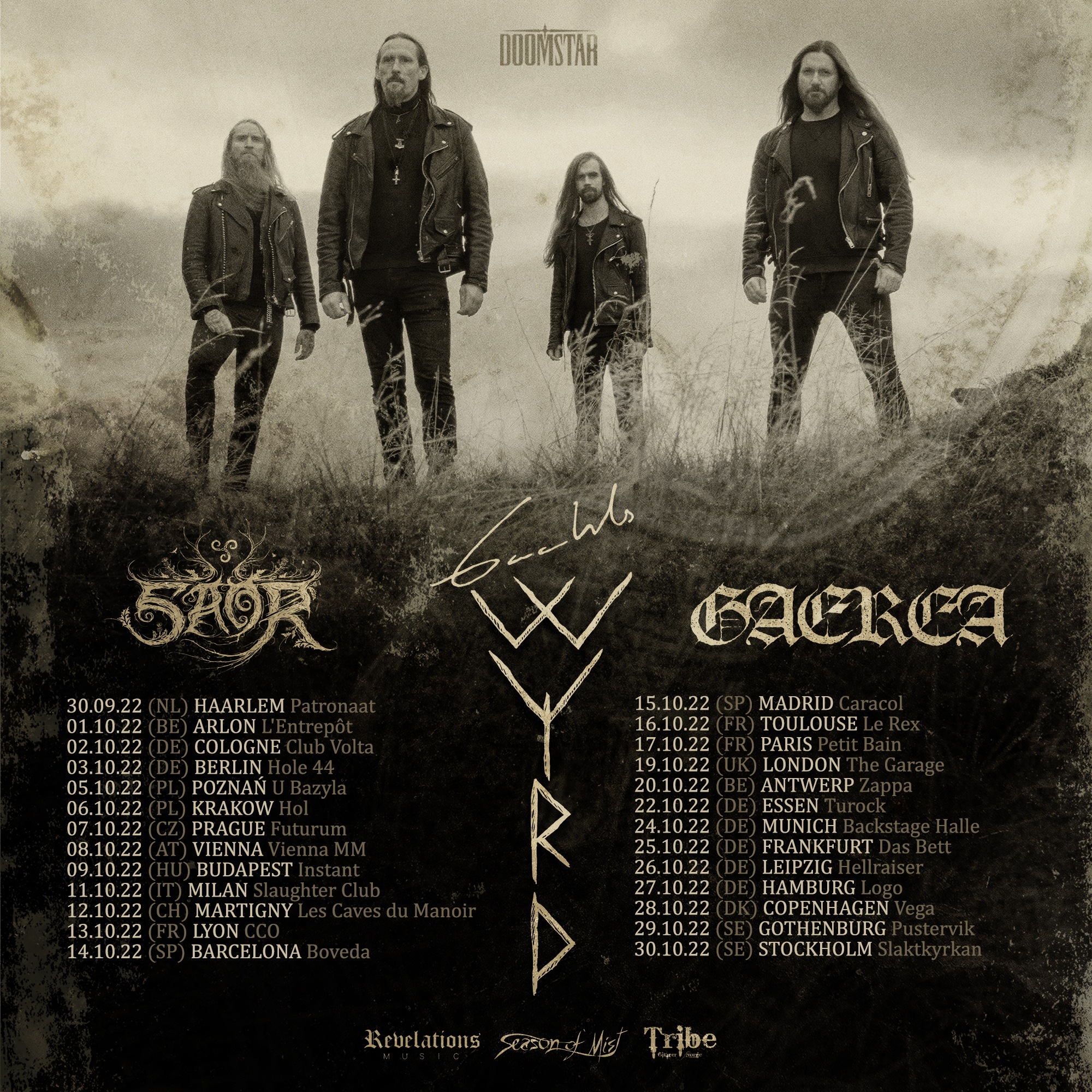 Gaahls WYRD European Tour 2022