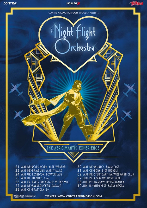 The Night Flight Orchestra European Tour 2022