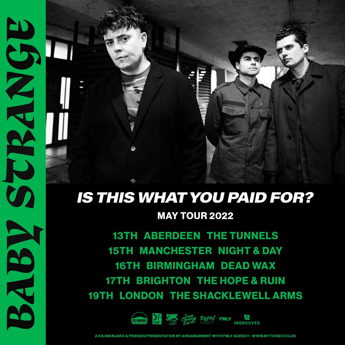 Baby Strange UK Tour 2022