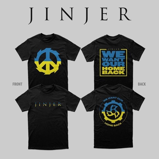 Jinjer Ukraine Donation Campaign Merchandise 2022