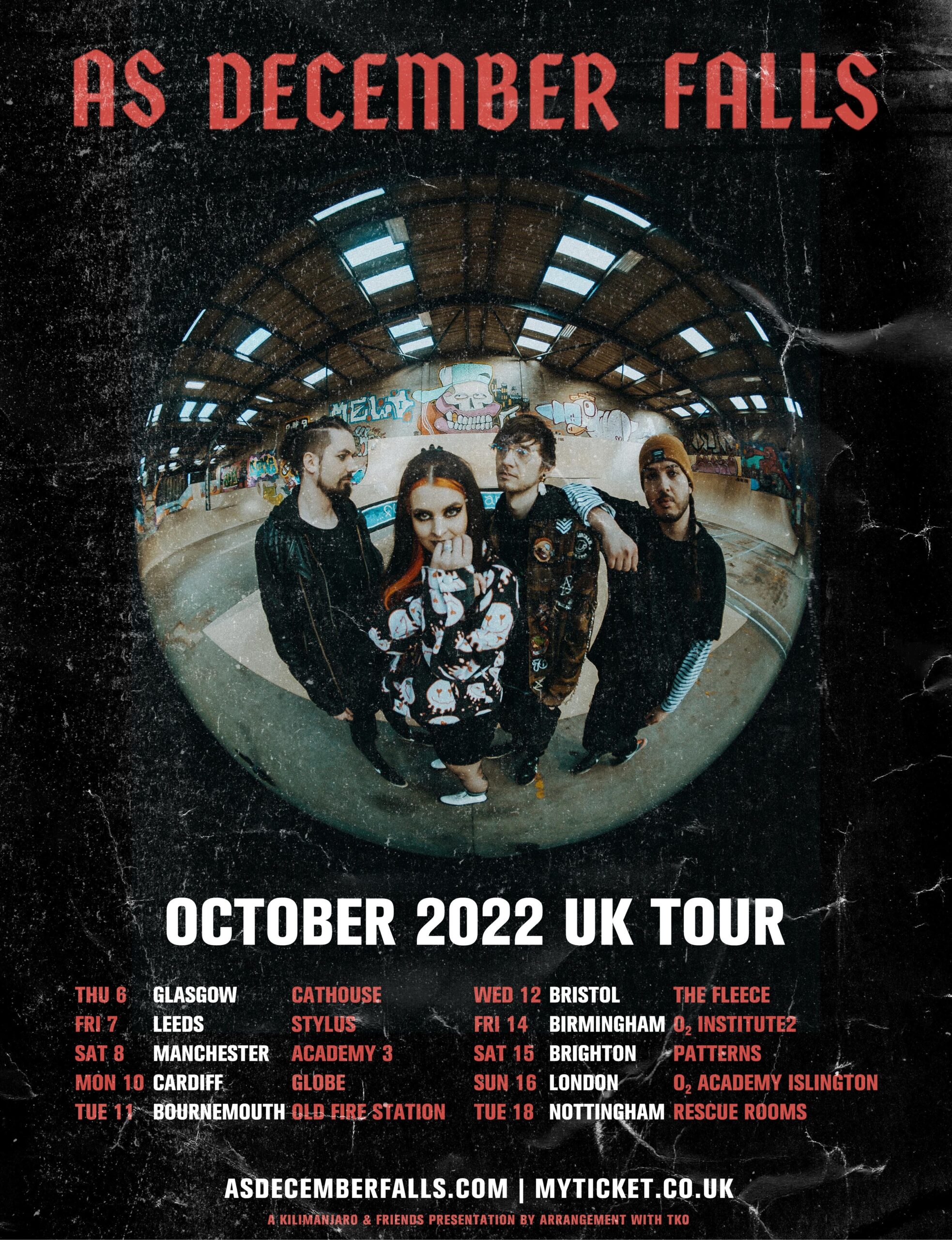 As December Falls UK Tour 2022