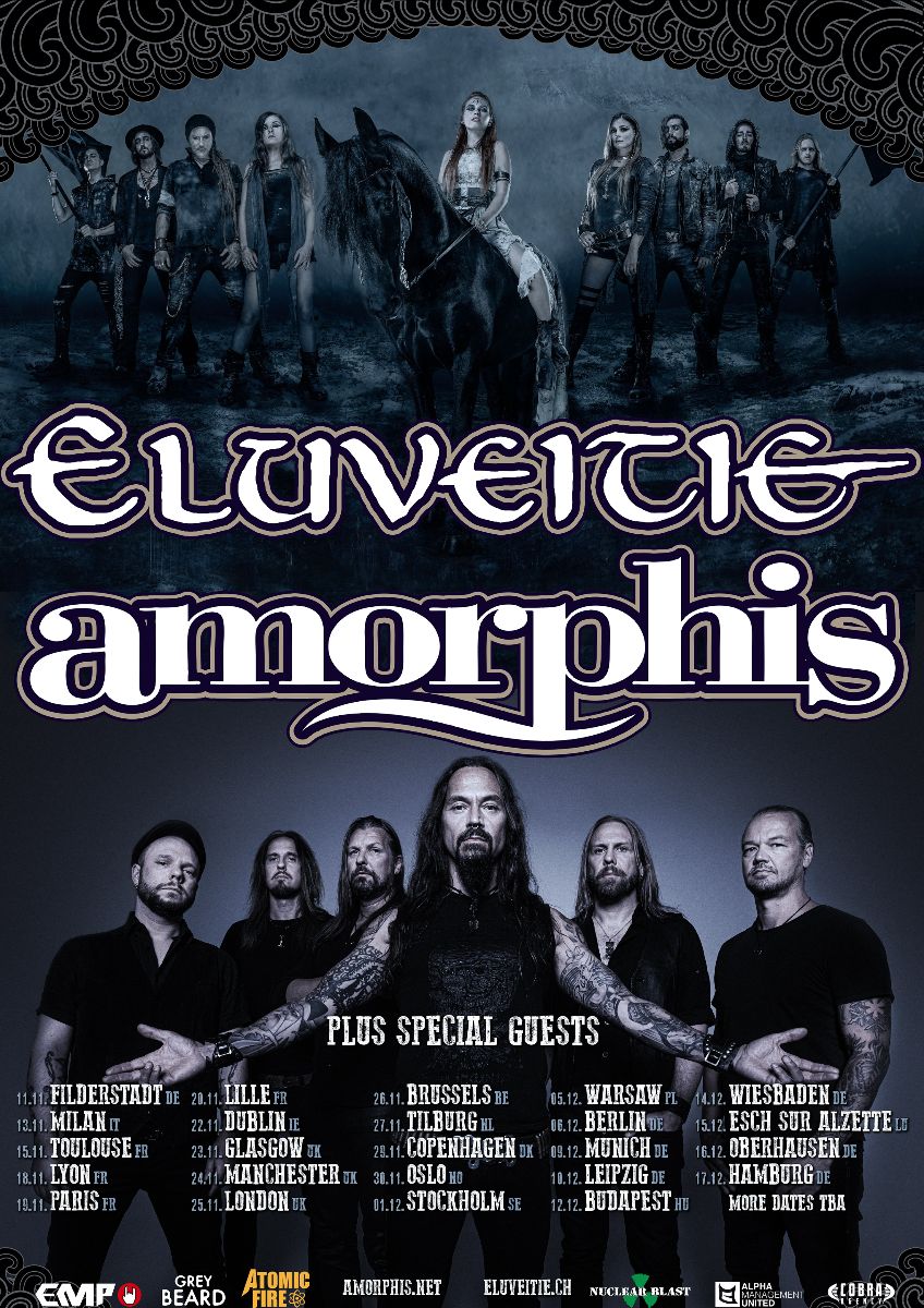 Eluveitie and Amorphis co-headline European Tour 2022