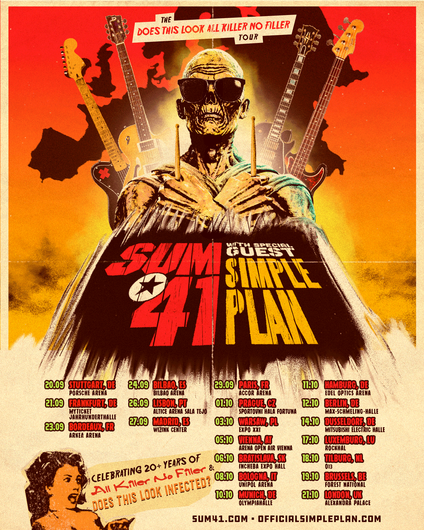 Sum 41 European Tour 2022