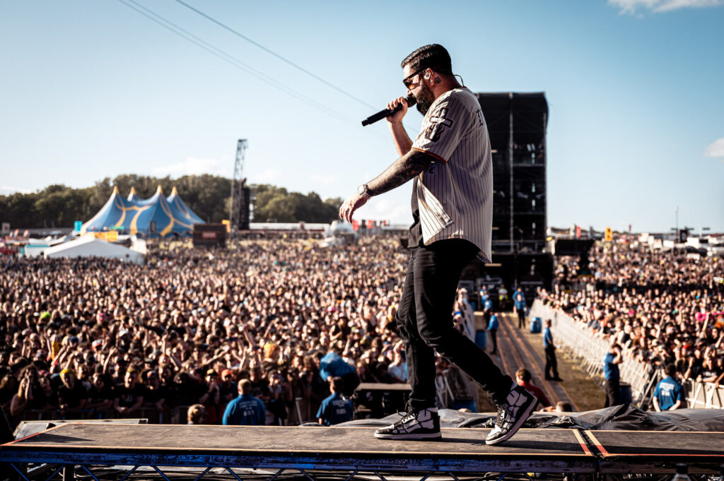 A Day To Remember live @ Download Festival 2022. Photo Credit: David Dillon