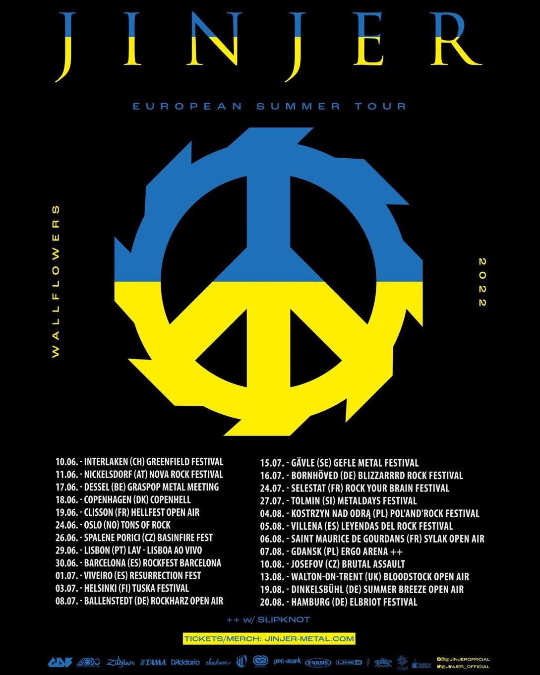 Jinjer European Summer Tour 2022