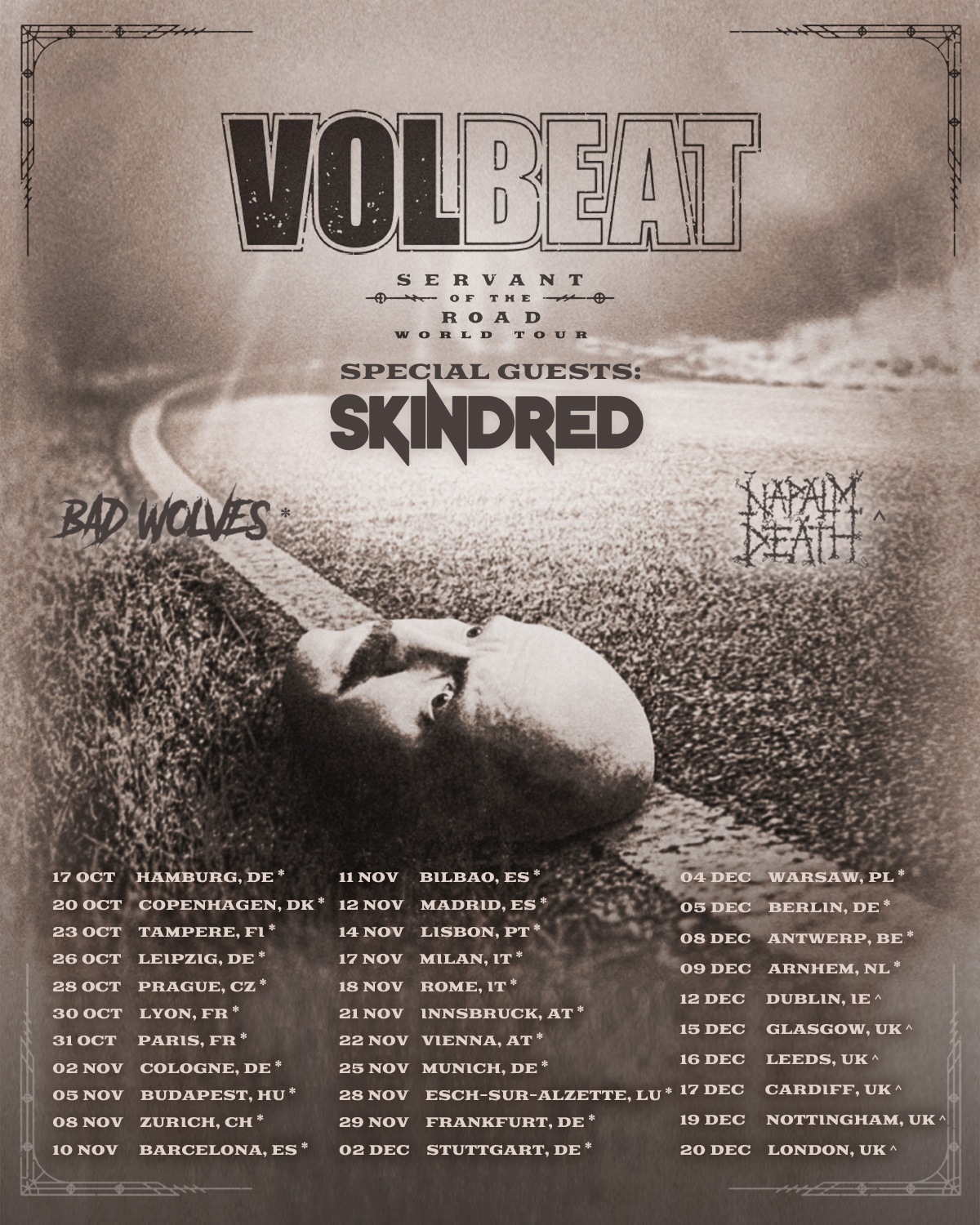 Volbeat European Tour 2022