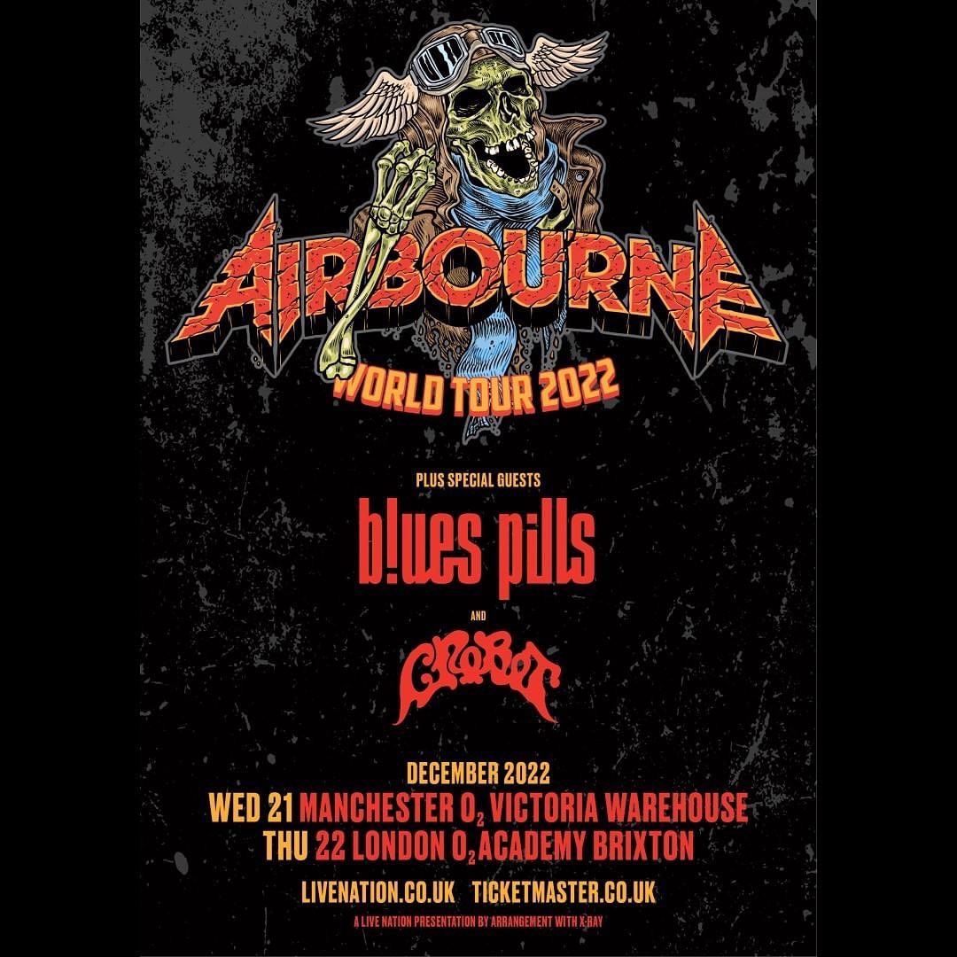 Airbourne UK Shows 2022